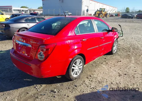 2014 Chevrolet Sonic Lt из США, поврежденный, VIN 1G1JC5SH3E4123408